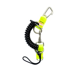 All Metal Snappy Coil Carabiner - Yellow Thumbnail}