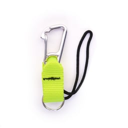 Split Ring Connector with Stainless Steel Clip - Yellow Thumbnail}