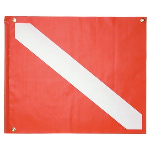 Vinyl Boat Dive Flag 20" x 24"
