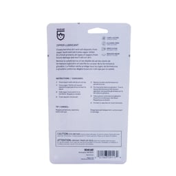 Zipper Cleaner & Lubricant, 2 fl oz Back Panel Thumbnail}