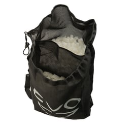 EVO Mesh Drawstring Shoulder Bag Open - Black Thumbnail}