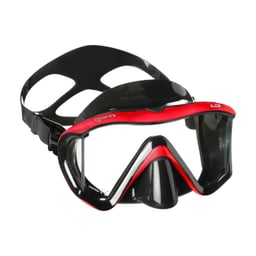 Mares i3 Scuba Diving Mask - Black and Red Thumbnail}