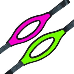 Split Mask Strap - Pink/Green Thumbnail}
