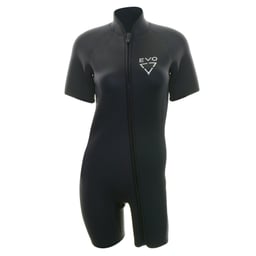 EVO 3mm Shorty Wetsuit, Front Zip (Unisex) - Female model Thumbnail}