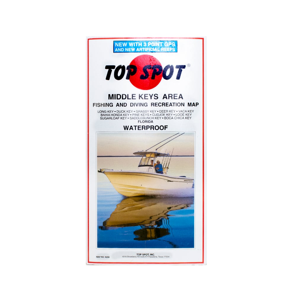 Top Spot Middle Keys Area Map