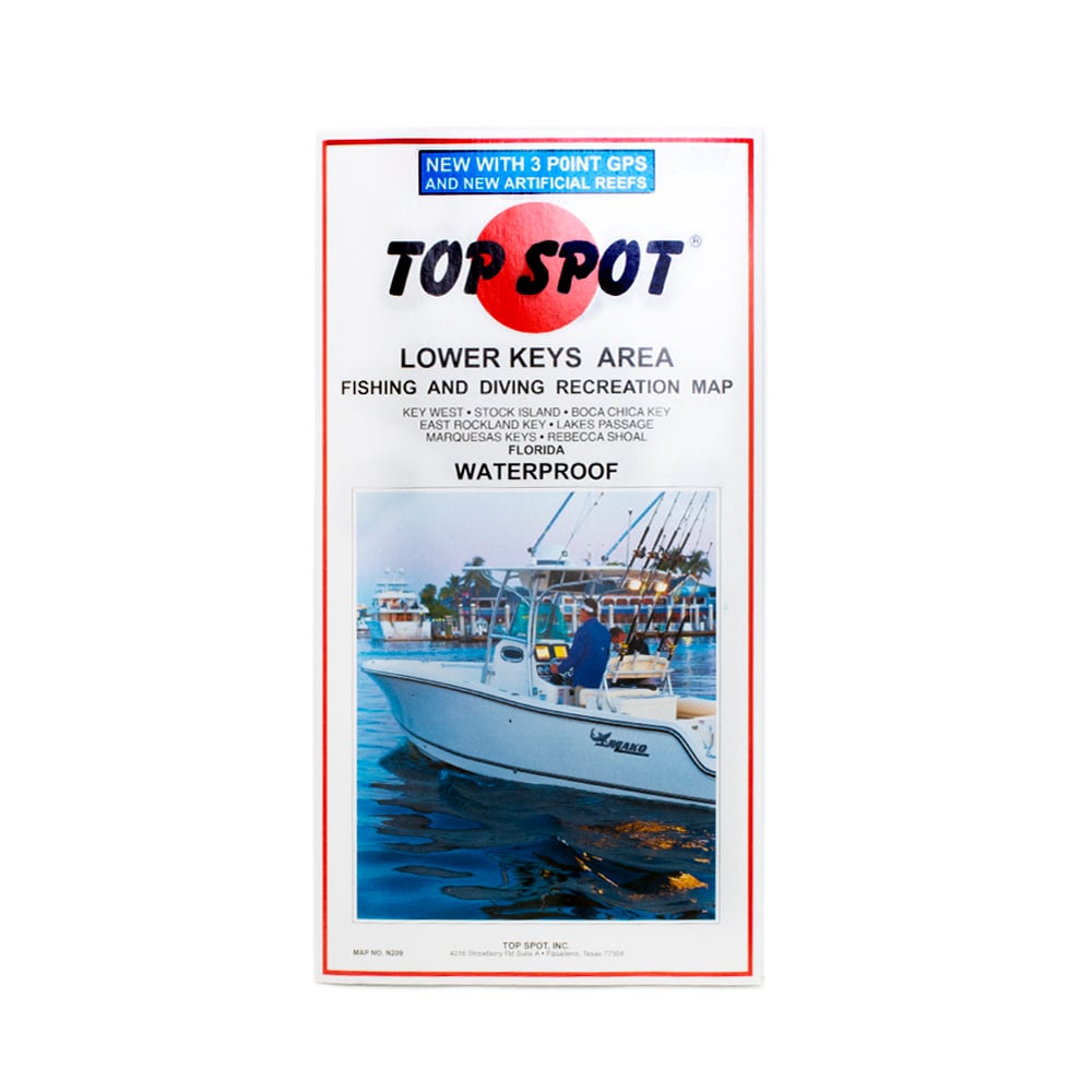 Top Spot Lower Keys Area Map