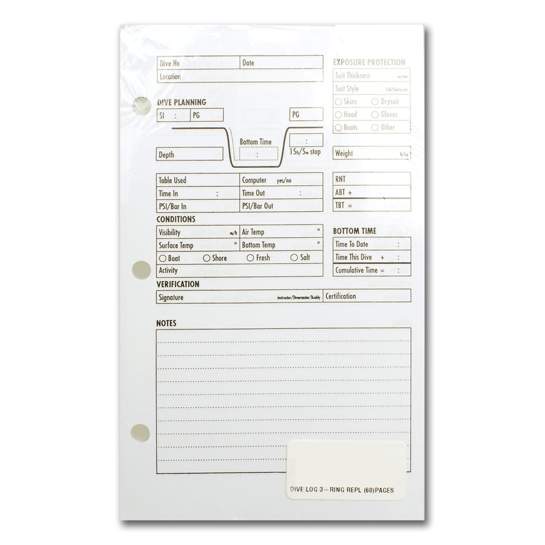 Dive Log Refill 30 pgs