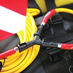 Brownie's QRS Y Divider Shown with Hoses and other Gear. Hoses and other gear NOT included. Thumbnail}