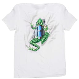 Amphibious Outfitters Scuba Frog Dive T-Shirt Back Thumbnail}
