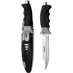 Cressi Borg Dive Knife With Sheath - Sharp Tip Thumbnail}