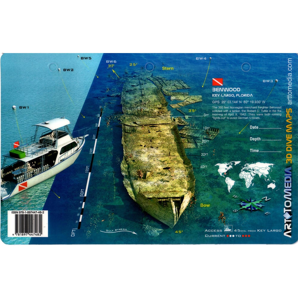 Benwood 3D Dive Card