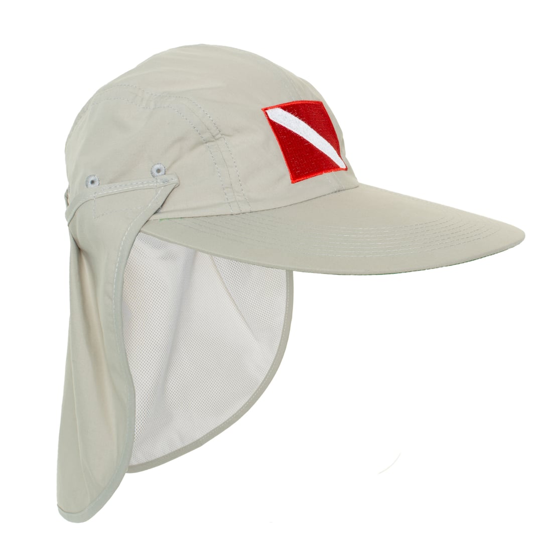 Long Bill Dive Flag Sun Cap