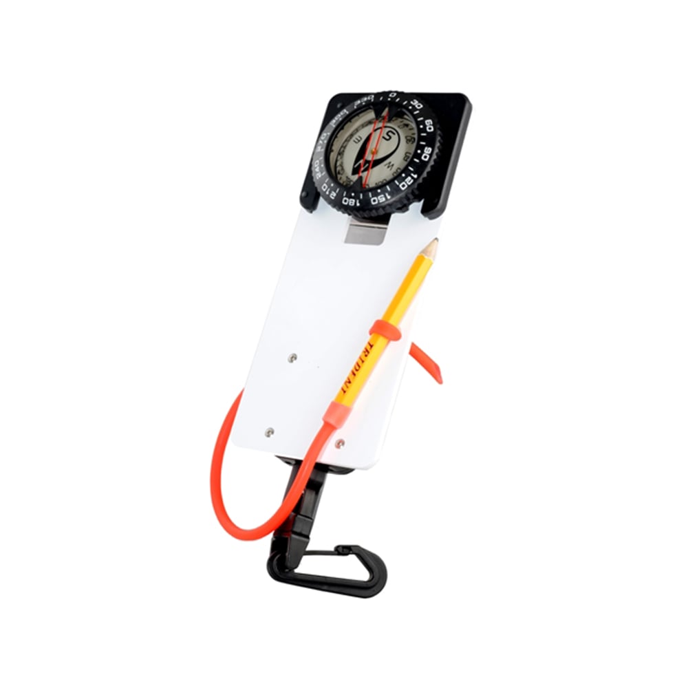 Diving Slate with Retractor and Compass