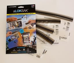 aLOKSAK 4 Pack Assorted Size Dry Bags up to 9" x 6" Thumbnail}