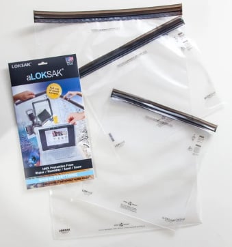 aLOKSAK 3 Pack Assorted Size Dry Bags up to 16" x 24"