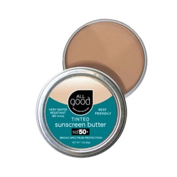 All Good SPF 50+ Tinted Mineral Sunscreen Butter Open Thumbnail}