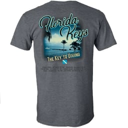 Amphibious Outfitters Key to Diving Short Sleeve Tee - Dark Heather Thumbnail}