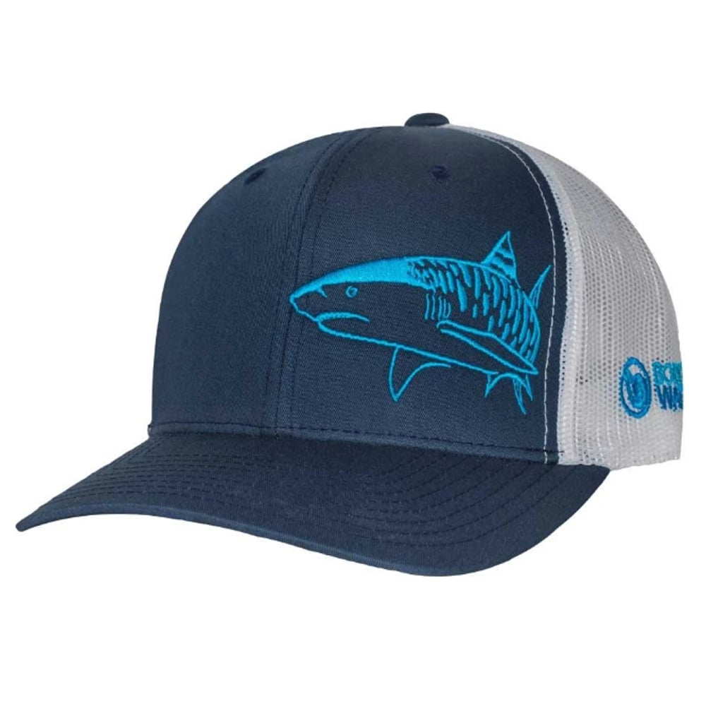 Born of Water Tiger Shark Trucker Hat - Navy/White