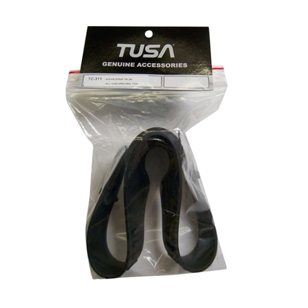 TUSA Replacement Black Fin Strap (M/L)