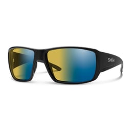 Smith Guide's Choice Sunglasses - Matte Black Frame/Yellow Blue Mirror Lenses Thumbnail}