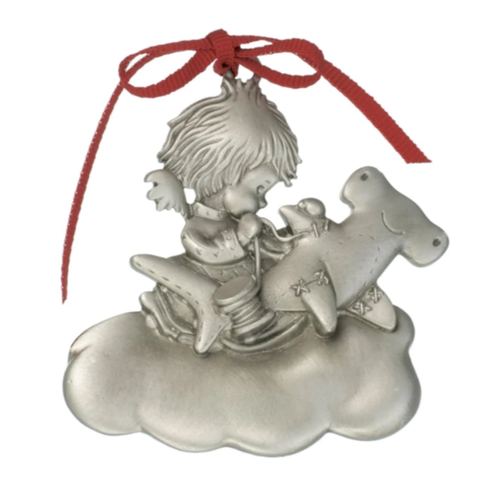 Big Blue Shark Angel Holiday Ornament