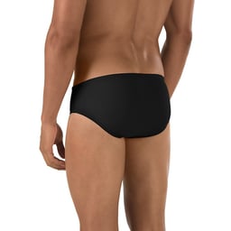 Speedo Core Solid Swim Brief (Men's) Back - Black Thumbnail}