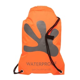 Gecko Waterproof Drawstring Backpack - Orange/Grey Thumbnail}