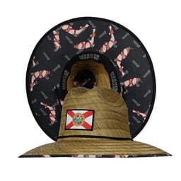 Hook & Tackle Lifeguard Straw Hat - Florida Thumbnail}