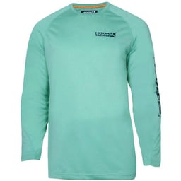 Hook & Tackle Seamount Long Sleeve Performance Shirt (Men’s) - Jade Heather Thumbnail}