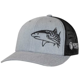 Born of Water Tiger Shark Trucker Hat - Heather Gray/Black Thumbnail}