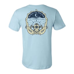 Born of Water Hold Fast T-Shirt Back - Light Blue Thumbnail}