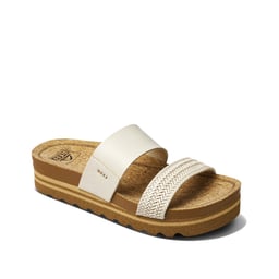REEF Cushion Vista Hi Sandal (Women's) Front - Vintage White Thumbnail}