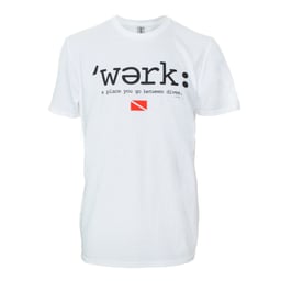 Amphibious Outfitters ‘Wǝrk T-Shirt - White Thumbnail}