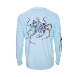 MANG Coral Restoration Octamang Long Sleeve Performance Shirt (Men's) - Artic Blue Thumbnail}
