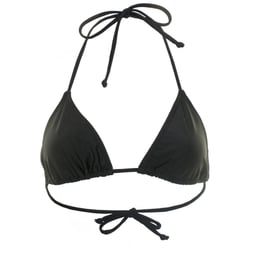 Jelly Swimwear Triangle Bikini Top Black Thumbnail}