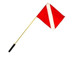 Rod Holder 4ft with 20X24 Dive Flag Thumbnail}