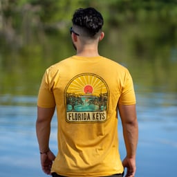 Exit H2O Modern Problems Florida Keys Short Sleeve T-Shirt - Lifestyle - Back Thumbnail}