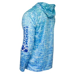 Hook & Tackle Fish Shadows Long Sleeve Performance Hoodie Back Thumbnail}