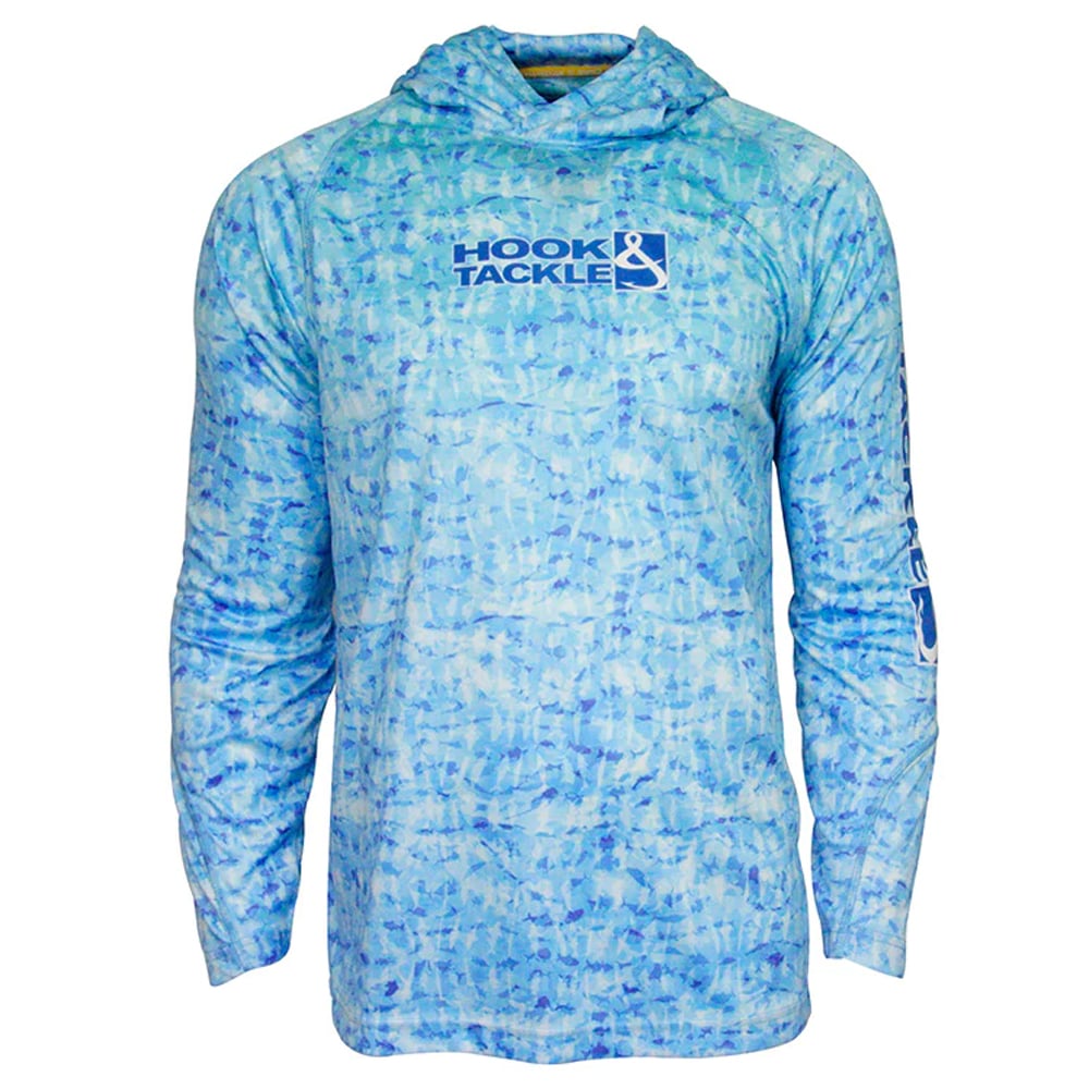 Hook & Tackle Fish Shadows Long Sleeve Performance Hoodie (Men’s)