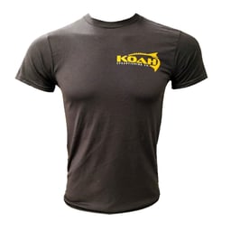 Koah Vintage Black Logo Short Sleeve T-Shirt - Front Thumbnail}