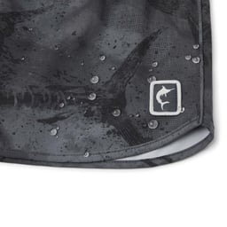 Pelagic La Paz Open Seas Camo Shorts -Branding - Black Thumbnail}