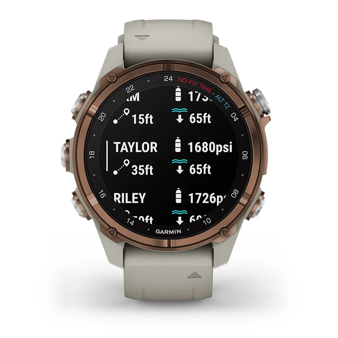 Garmin Descent™ Mk3i Wrist Dive Computer — 43mm French Gray Silicone Band