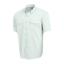 Pelagic Keys Short Sleeve Button Down Performance Shirt (Men’s) seafoam Thumbnail}