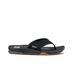 Reef Fanning Comfortable Beach Sandals - Black Thumbnail}