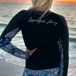 Spacefish Army 3mm Neoprene Scuba Jacket - Back Thumbnail}