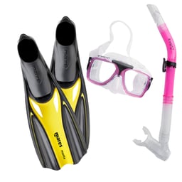 EVO Drift Mask, Evo Drift Semi-Dry Snorkel, and Mares Manta Fins Bundle Thumbnail}