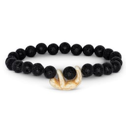 Fahlo Wander Bracelet (Sloth) - Lava Stone Thumbnail}