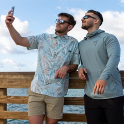 EVO Longitude Short Sleeve Button Down Shirt - Lifestyle 1 Thumbnail}