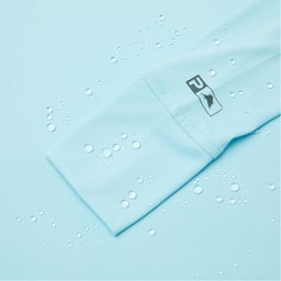 Pelagic Aquatek Goione Slam Performance Shirt (Women's) - Tahiti Blue Water Detail Thumbnail}