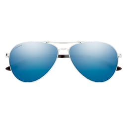 Silver Frames with Blue Mirror Lens Thumbnail}